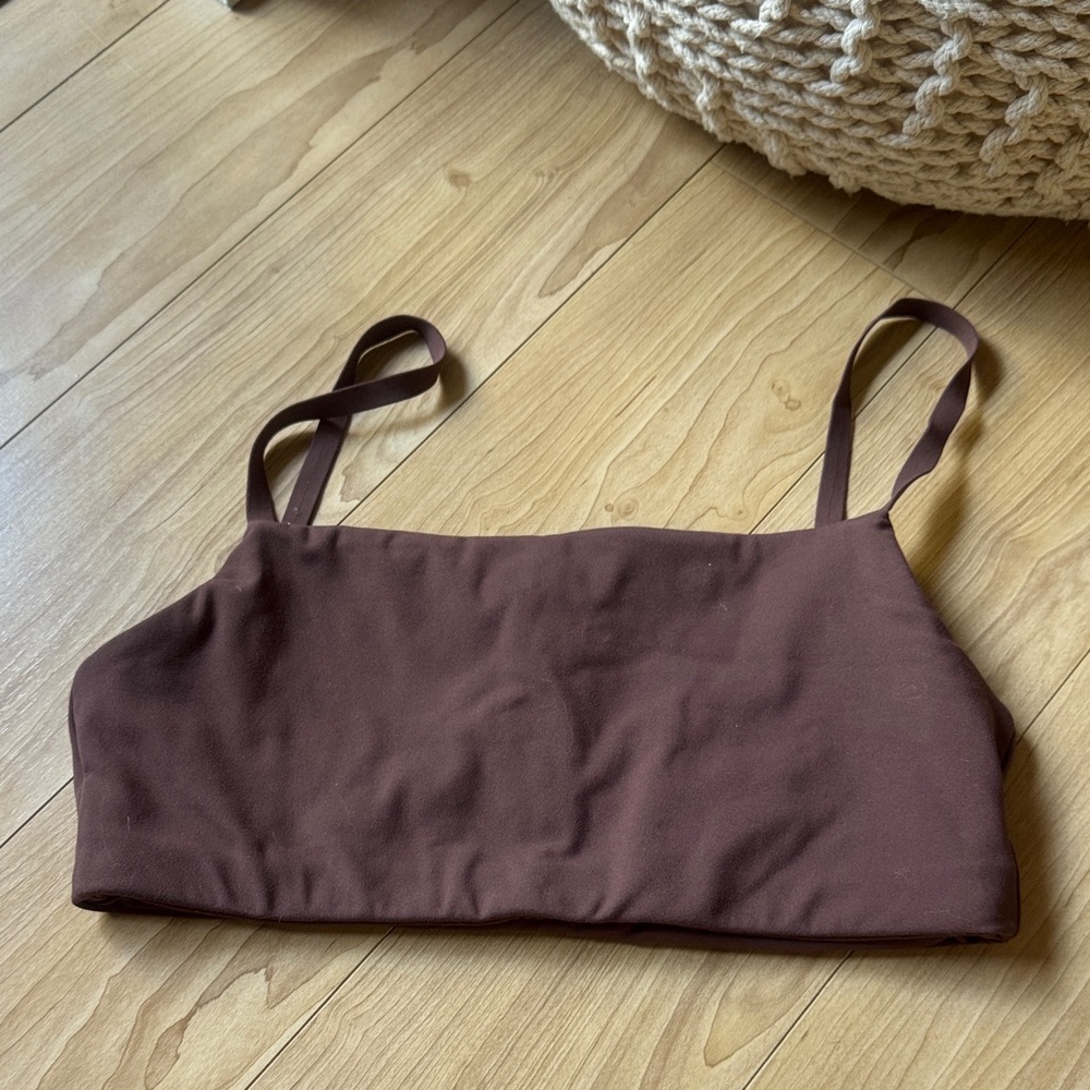 Meshki Brown Sports Bra